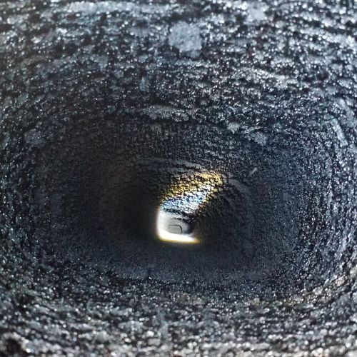 Dirty Chimney with Creosote | Black Goose Chimney Service